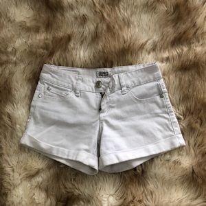 White CELEBRITY PINK Short Shorts